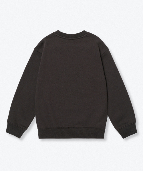 MUSINSA STANDARD KIDS（ムシンサスタンダードキッズ）の「起毛オーバーサイズスウェットシャツ [ダークグレー]（スウェット・レディース・その他・100/110）」の4枚目の写真