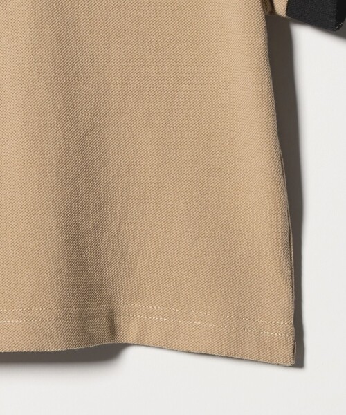 green label relaxing（グリーンレーベルリラクシング）の「バイカラー カノコポロシャツ / キッズ  100cm-160cm（ポロシャツ・キッズ・オフホワイト/ベージュ・130cm/150cm/120cm/140cm/160cm/110cm/100cm）」の6枚目の写真
