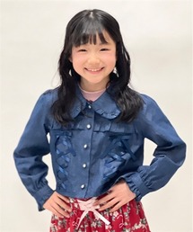 axes femme（アクシーズファム）の「レースアップダンガリーシャツ（その他アウター）」