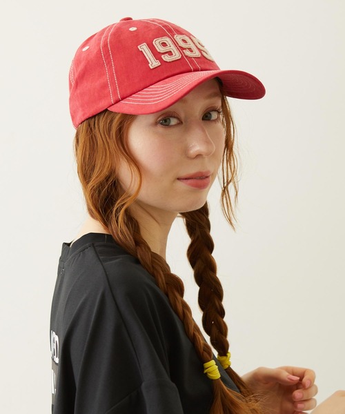 MILKFED.(ミルクフェド)の「1995 PATCH CAP(キャップ・レディース・ブラック/ネイビー/レッド・ONE SIZE)」の1枚目の写真