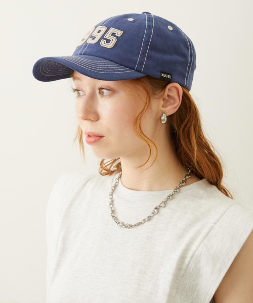 MILKFED.(ミルクフェド)の「1995 PATCH CAP(キャップ・レディース・ブラック/ネイビー/レッド・ONE SIZE)」の4枚目の写真