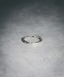 【sterling silver】フリーサイズ デザインナローリング