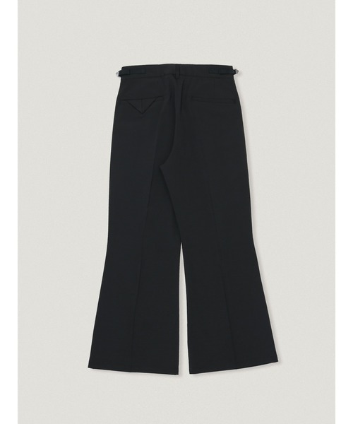 elephant TRIBAL fabrics(エレファントトライバルファブリックス)の「elephant TRIBAL fabrics Boro Flared Slacks【Serge】(スラックス・メンズ・ブラック・2/1)」の3枚目の写真