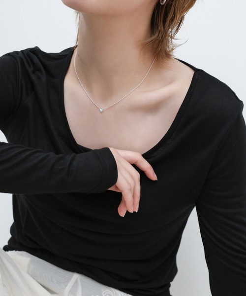 select MOCA（セレクトモカ）の「ペティットハートモチーフネックレス（ネックレス・レディース・レッド/ブルー/ホワイト/ブラック・FREE）」の22枚目の写真
