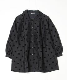 sandy（サンディー）の「フロッキードットタフタチュニブラウス（シャツ/ブラウス）」