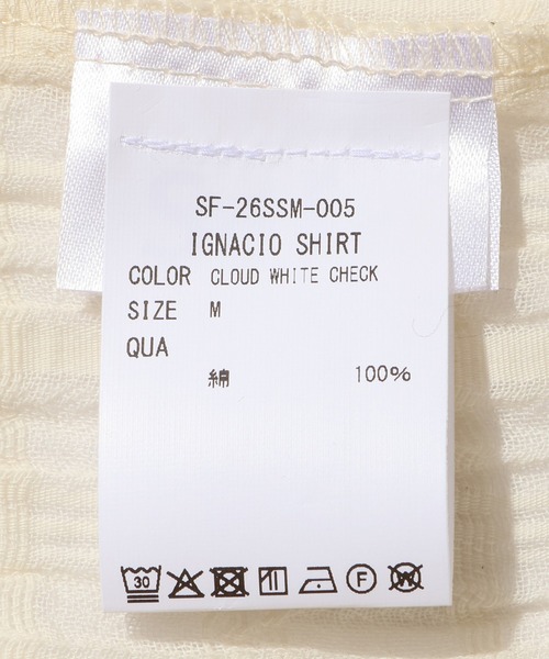 Sefr（セファ）の「【Sefr/セファ】IGNACIO SHIRT（シャツ/ブラウス・メンズ・ホワイト・M）」の4枚目の写真
