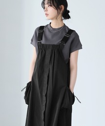 フード付き」に該当するレディースのジャンパースカートファッション
