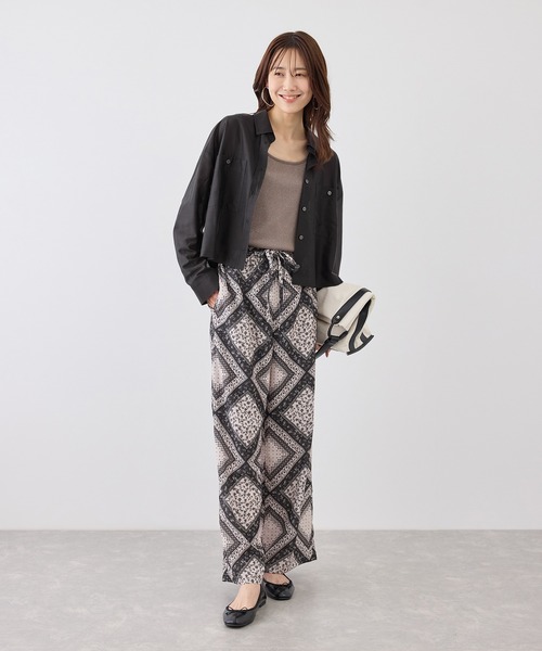 ROPE' PICNIC（ロペピクニック）の「カールマイヤーシアーシャツ（シャツ/ブラウス・レディース・ホワイト系その他6/オフホワイト/チャコールグレー/サックスブルー・FREE）」の5枚目の写真
