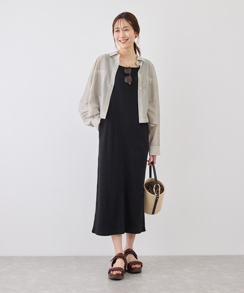 ROPE' PICNIC（ロペピクニック）の「カールマイヤーシアーシャツ（シャツ/ブラウス・レディース・ホワイト系その他6/オフホワイト/チャコールグレー/サックスブルー・FREE）」の22枚目の写真