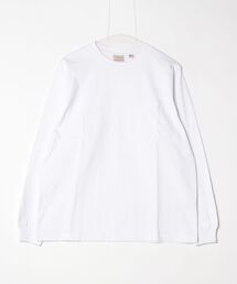 Goodwear（グッドウェア）の「【Goodwear/グッドウェア】7.6オンス USAコットン 無地 ポケット付きロングスリーブクルーネックTシャツ（Tシャツ/カットソー）」