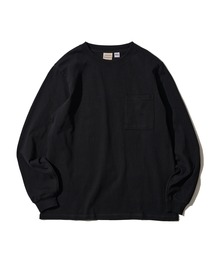 【Goodwear/グッドウェア】7.6オンス USAコットン 無地 ポケット付きロングスリーブクルーネックTシャツ