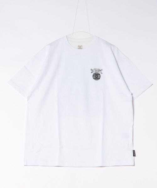 DC SHOES(ディーシーシューズ)の「DC SHOES メンズ 26 DOUBLE SKULL SS Tシャツ 【2026年春夏モデル】/バックプリント半袖Tシャツ(Tシャツ/カットソー・メンズ・ホワイト/ブラック/ベージュ/スミクロ・MEDIUM/LARGE/X-LARGE)」の1枚目の写真