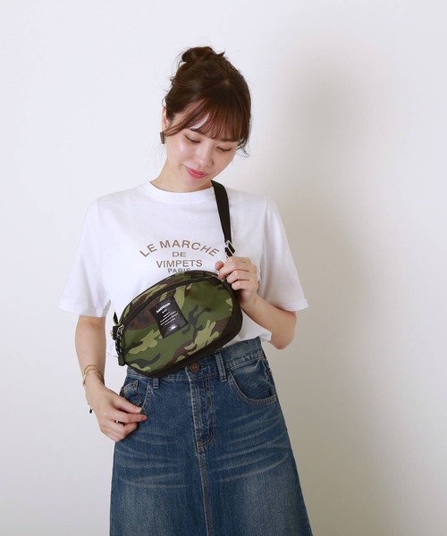 AddNinth（アドナインス）の「ポリキャンバス 2WAYショルダー YS16-0256（ショルダーバッグ・レディース・インディゴブルー/カモフラージュ/ホワイト/グレー・FREE）」の4枚目の写真