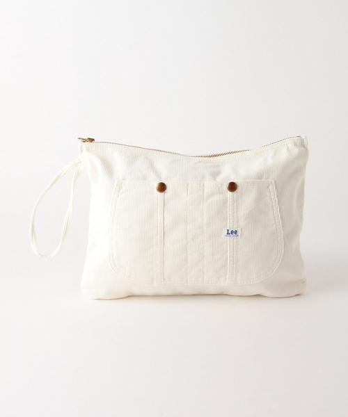 Another Edition(アナザーエディション)の「Lee クラッチバッグ/Lee CLUTCH BAG(クラッチバッグ・レディース・ホワイト/ライトグレー/ピンク・フリー)」の2枚目の写真