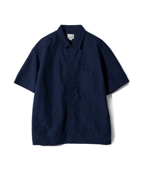 HORLISUN(ホーリーサン)の「Joshua Small Check Shirt Jacket Navy(シャツ/ブラウス・メンズ・その他・SMALL/MEDIUM/LARGE)」の1枚目の写真