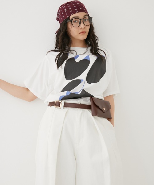MIRROR STOKE(ミラーストーク)の「【ZOZO限定/追加】MS GRAPHIC TSHIRT/ミラーストークグラフィックティーシャツ(Tシャツ/カットソー・レディース・チャコールグレー/オフホワイト・MEDIUM)」の6枚目の写真