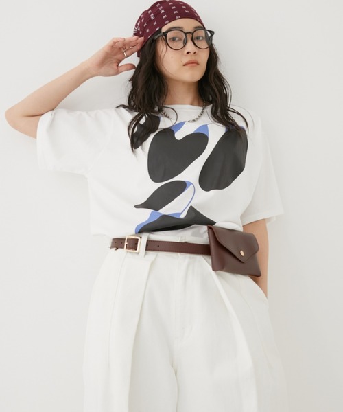 MIRROR STOKE(ミラーストーク)の「【ZOZO限定/追加】MS GRAPHIC TSHIRT/ミラーストークグラフィックティーシャツ(Tシャツ/カットソー・レディース・チャコールグレー/オフホワイト・MEDIUM)」の7枚目の写真