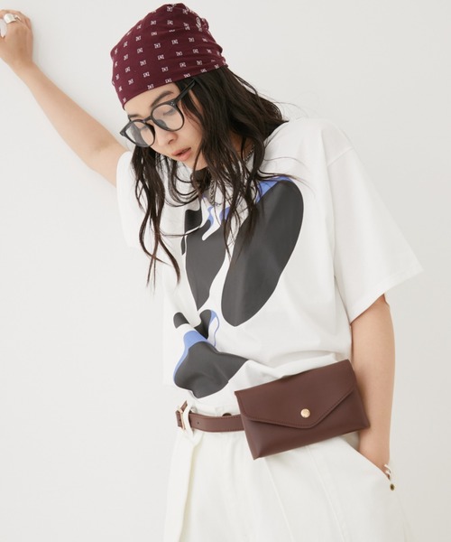 MIRROR STOKE(ミラーストーク)の「【ZOZO限定/追加】MS GRAPHIC TSHIRT/ミラーストークグラフィックティーシャツ(Tシャツ/カットソー・レディース・チャコールグレー/オフホワイト・MEDIUM)」の4枚目の写真
