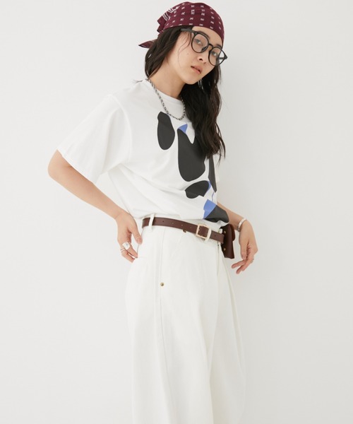 MIRROR STOKE(ミラーストーク)の「【ZOZO限定/追加】MS GRAPHIC TSHIRT/ミラーストークグラフィックティーシャツ(Tシャツ/カットソー・レディース・チャコールグレー/オフホワイト・MEDIUM)」の10枚目の写真