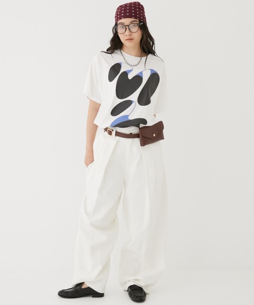 MIRROR STOKE(ミラーストーク)の「【ZOZO限定/追加】MS GRAPHIC TSHIRT/ミラーストークグラフィックティーシャツ(Tシャツ/カットソー・レディース・チャコールグレー/オフホワイト・MEDIUM)」の12枚目の写真