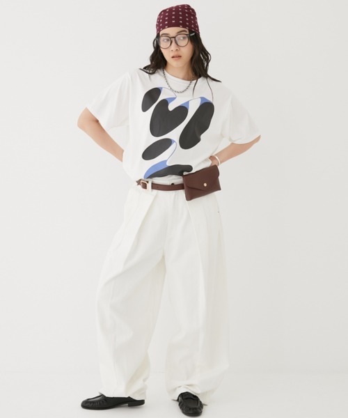 MIRROR STOKE(ミラーストーク)の「【ZOZO限定/追加】MS GRAPHIC TSHIRT/ミラーストークグラフィックティーシャツ(Tシャツ/カットソー・レディース・チャコールグレー/オフホワイト・MEDIUM)」の13枚目の写真