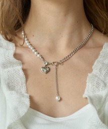 Birthday room(�o�[�X�f�C���[��)�̃n�[�g�p�[���l�b�N���X/heart pearl necklace(�l�b�N���X)