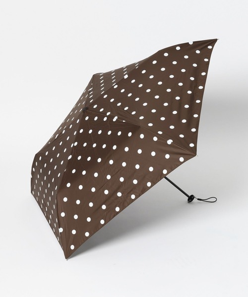 Me%(ミィパーセント)の「【晴雨兼用】DOTminiカサ 636361(折りたたみ傘・レディース・ブラウン/ブラック/アイボリー・FREE)」の10枚目の写真