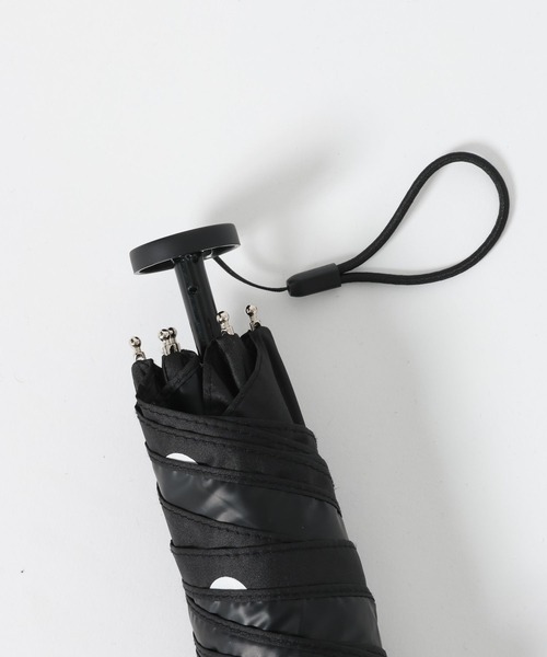 Me%(ミィパーセント)の「【晴雨兼用】DOTminiカサ 636361(折りたたみ傘・レディース・ブラウン/ブラック/アイボリー・FREE)」の19枚目の写真