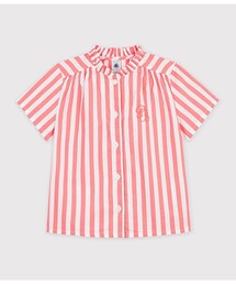 PETIT BATEAU（プチバトー）の「ストライプ半袖ブラウス（シャツ/ブラウス）」