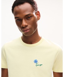 KENZO | 'KENZO Tulip' エンブロイダリー スリム Tシャツ イン コットン(Tシャツ/カットソー)