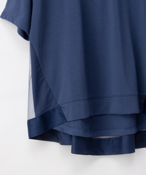 Honeys（ハニーズ）の「【ＵＶカット】バックチュールトップス（Tシャツ/カットソー・レディース・ブルー/アイボリー/ブラック/ブラウン・L/LL/M/S）」の22枚目の写真