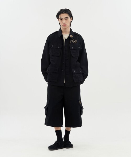 CIAOPANIC(チャオパニック)の「【DEFGARMENTS/デフガーメンツ】COTTON FIELD JACKET(その他アウター・レディース・ブラック/ベージュ・LARGE/SMALL)」の3枚目の写真