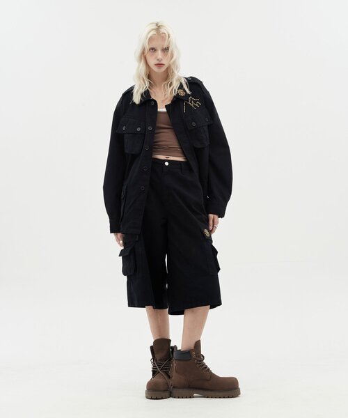 CIAOPANIC(チャオパニック)の「【DEFGARMENTS/デフガーメンツ】COTTON FIELD JACKET(その他アウター・レディース・ブラック/ベージュ・LARGE/SMALL)」の5枚目の写真