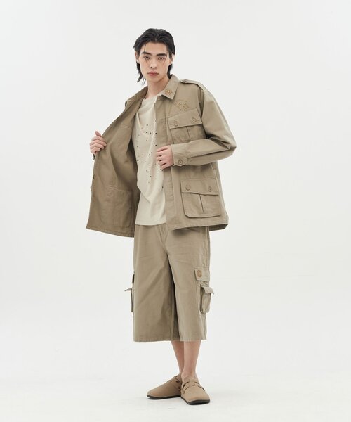 CIAOPANIC(チャオパニック)の「【DEFGARMENTS/デフガーメンツ】COTTON FIELD JACKET(その他アウター・レディース・ブラック/ベージュ・LARGE/SMALL)」の8枚目の写真
