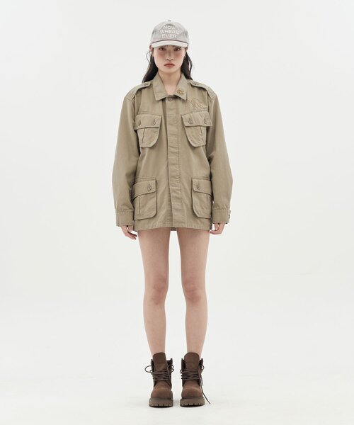 CIAOPANIC(チャオパニック)の「【DEFGARMENTS/デフガーメンツ】COTTON FIELD JACKET(その他アウター・レディース・ブラック/ベージュ・LARGE/SMALL)」の9枚目の写真