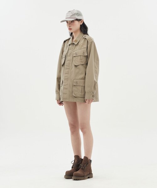 CIAOPANIC(チャオパニック)の「【DEFGARMENTS/デフガーメンツ】COTTON FIELD JACKET(その他アウター・レディース・ブラック/ベージュ・LARGE/SMALL)」の10枚目の写真