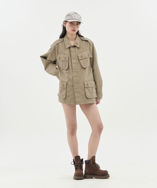 CIAOPANIC(チャオパニック)の「【DEFGARMENTS/デフガーメンツ】COTTON FIELD JACKET(その他アウター・レディース・ブラック/ベージュ・LARGE/SMALL)」の11枚目の写真