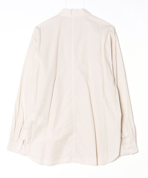 ATON(エイトン)の「【ATON】SHRINK COTTON LAWN OVERSIZED SHIRT(シャツ/ブラウス・メンズ・ベージュ・4)」の2枚目の写真