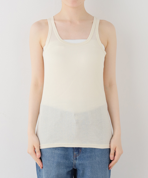 JOURNAL STANDARD(ジャーナルスタンダード)の「マルチマッチハリヌキテレコタンク(Tシャツ/カットソー・レディース・レッド/ブラウン/アイボリー・FREE)」の6枚目の写真