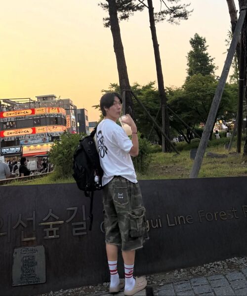 TONSIL(トンスル)の「ヴィンテージカモロングバermudaパンツ(その他パンツ・レディース・カーキ・FREE)」の13枚目の写真