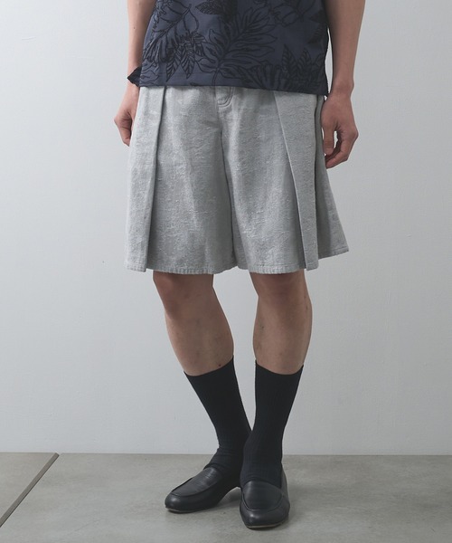 TAAKK(ターク)の「【TAAKK/ターク】別注 SHORT PANTS(その他パンツ・メンズ・ダークグレー/ライトグレー・2/1)」の2枚目の写真
