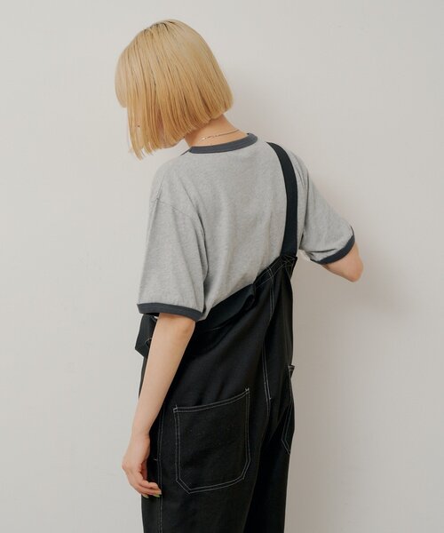 Kastane(カスタネ)の「【WHIMSIC/2サイズ展開】オーバーダイ プリントTシャツ(Tシャツ/カットソー・レディース・ブルー/ベージュ/グレー・2/1)」の9枚目の写真