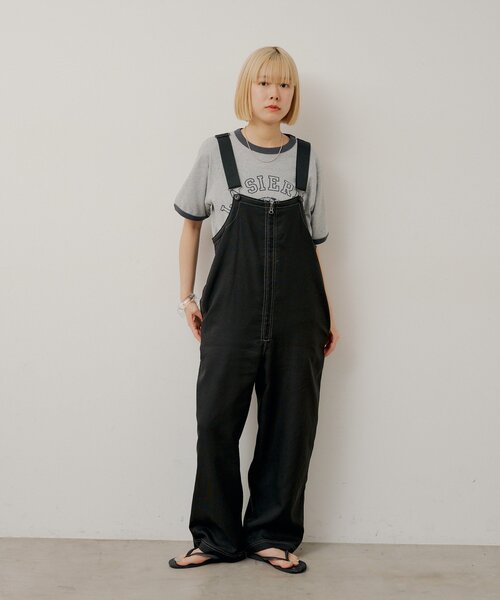 Kastane(カスタネ)の「【WHIMSIC/2サイズ展開】オーバーダイ プリントTシャツ(Tシャツ/カットソー・レディース・ブルー/ベージュ/グレー・2/1)」の10枚目の写真