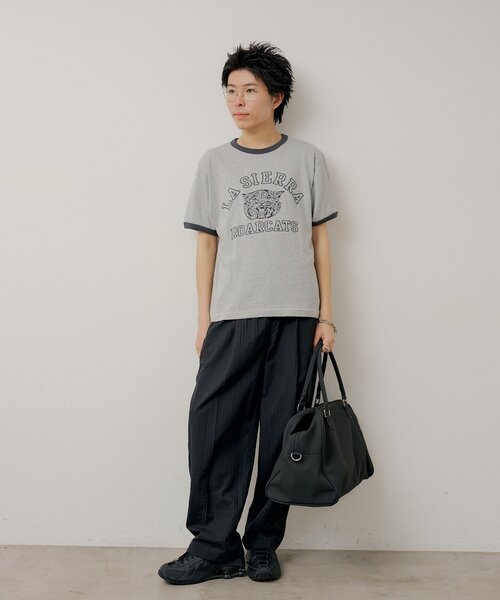 Kastane(カスタネ)の「【WHIMSIC/2サイズ展開】オーバーダイ プリントTシャツ(Tシャツ/カットソー・レディース・ブルー/ベージュ/グレー・2/1)」の16枚目の写真