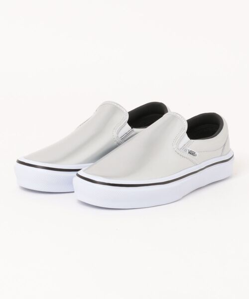 VANS(バンズ)の「VANS ヴァンズ SLIP ON LITE スリッポンライト V98 LITE SHY SILVER/WHITE(スニーカー・メンズ・シルバー・7/6h/6/5h/5/4h)」の1枚目の写真