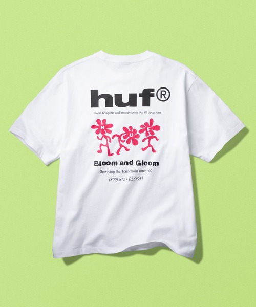 HUF(ハフ)の「BLOOM & GLOOM TEE(Tシャツ/カットソー・メンズ・ピンク系その他/ブラック/ホワイト・S/M/L/XL/XXL)」の2枚目の写真