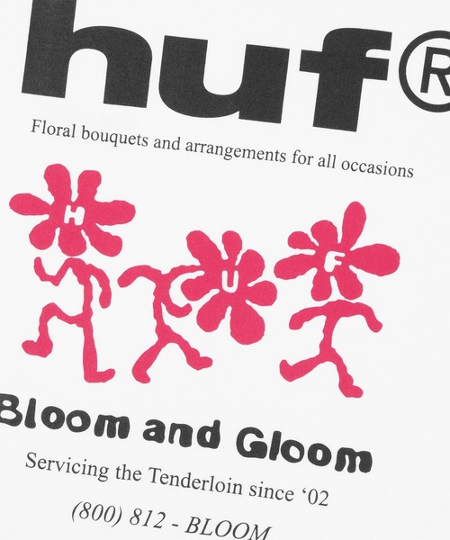 HUF(ハフ)の「BLOOM & GLOOM TEE(Tシャツ/カットソー・メンズ・ピンク系その他/ブラック/ホワイト・S/M/L/XL/XXL)」の10枚目の写真