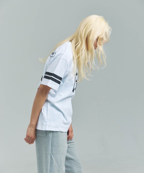 GALLIS ADDICTION（ガリスアディクション）の「GA 13-Football Tee（Tシャツ/カットソー・メンズ・ホワイト/ブラック・L/M）」の8枚目の写真