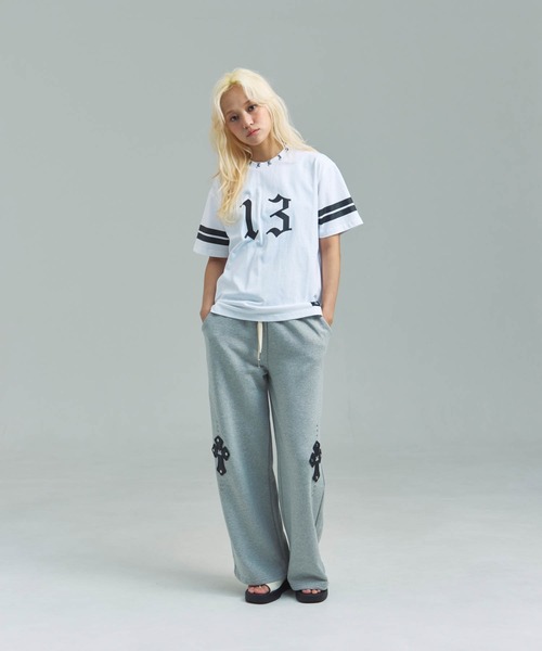 GALLIS ADDICTION（ガリスアディクション）の「GA 13-Football Tee（Tシャツ/カットソー・メンズ・ホワイト/ブラック・L/M）」の14枚目の写真