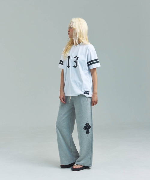 GALLIS ADDICTION（ガリスアディクション）の「GA 13-Football Tee（Tシャツ/カットソー・メンズ・ホワイト/ブラック・L/M）」の17枚目の写真